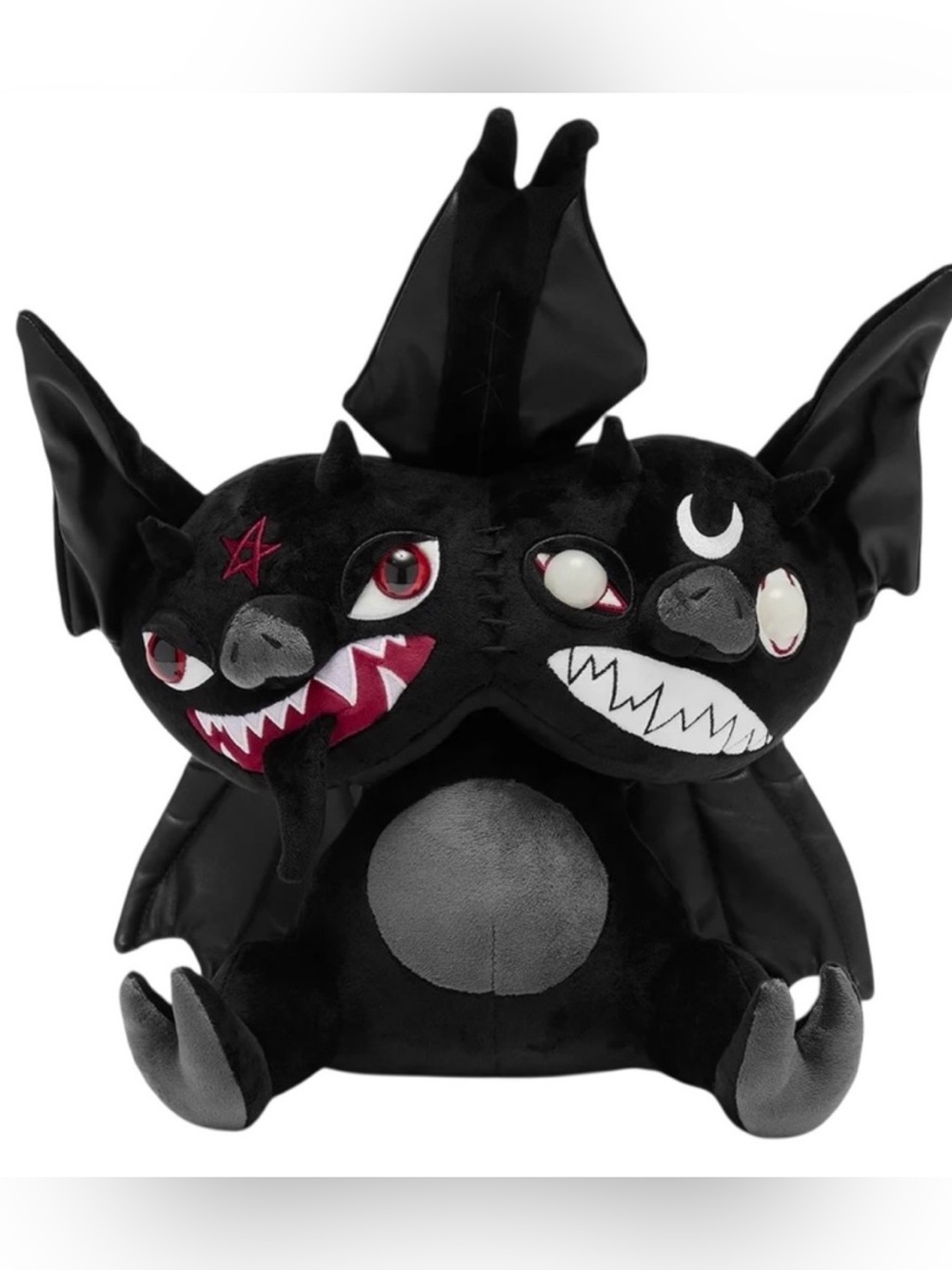 Toy Plush Killstar KREEPTURES 16.5” Batomy Gothic 2-Headed Bat Stuffed Halloween